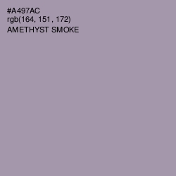 #A497AC - Amethyst Smoke Color Image