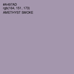 #A497AD - Amethyst Smoke Color Image