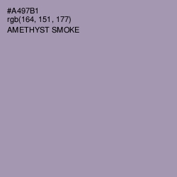 #A497B1 - Amethyst Smoke Color Image