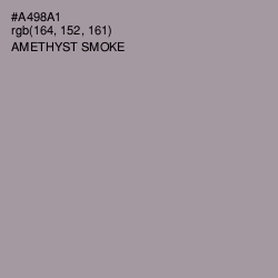 #A498A1 - Amethyst Smoke Color Image