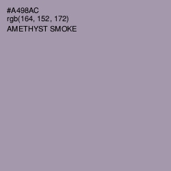 #A498AC - Amethyst Smoke Color Image