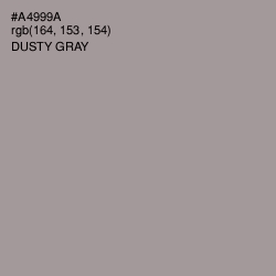 #A4999A - Dusty Gray Color Image