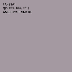 #A499A1 - Amethyst Smoke Color Image