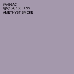 #A499AC - Amethyst Smoke Color Image