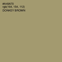 #A49A70 - Donkey Brown Color Image