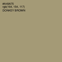 #A49A75 - Donkey Brown Color Image