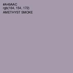 #A49AAC - Amethyst Smoke Color Image