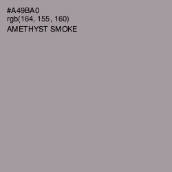 #A49BA0 - Amethyst Smoke Color Image