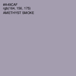 #A49CAF - Amethyst Smoke Color Image