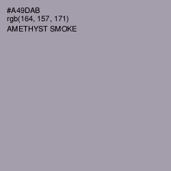 #A49DAB - Amethyst Smoke Color Image