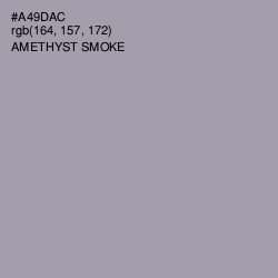 #A49DAC - Amethyst Smoke Color Image