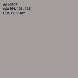 #A49E9E - Dusty Gray Color Image