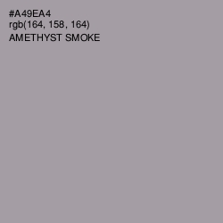#A49EA4 - Amethyst Smoke Color Image