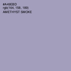 #A49EBD - Amethyst Smoke Color Image