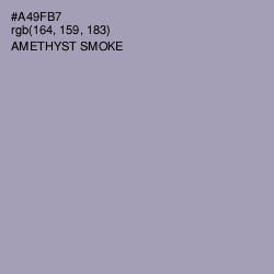 #A49FB7 - Amethyst Smoke Color Image