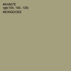 #A4A07E - Mongoose Color Image
