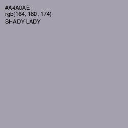 #A4A0AE - Shady Lady Color Image