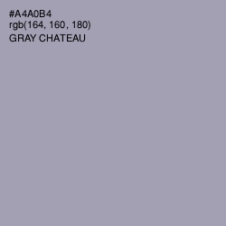 #A4A0B4 - Gray Chateau Color Image