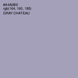 #A4A0B9 - Gray Chateau Color Image