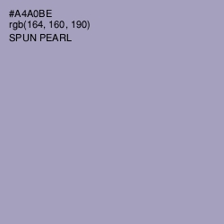 #A4A0BE - Spun Pearl Color Image