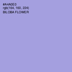 #A4A0E0 - Biloba Flower Color Image