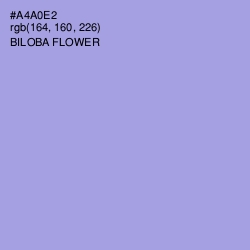 #A4A0E2 - Biloba Flower Color Image