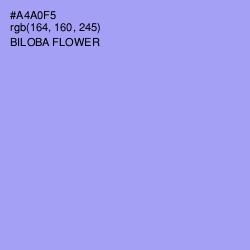 #A4A0F5 - Biloba Flower Color Image