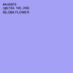 #A4A0F6 - Biloba Flower Color Image