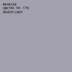 #A4A1AE - Shady Lady Color Image