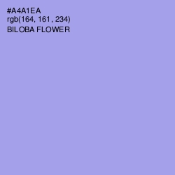 #A4A1EA - Biloba Flower Color Image