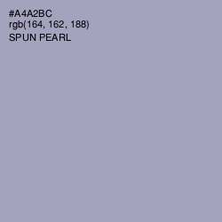 #A4A2BC - Spun Pearl Color Image