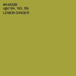 #A4A33B - Lemon Ginger Color Image