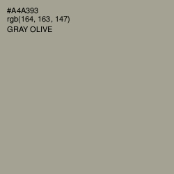#A4A393 - Gray Olive Color Image