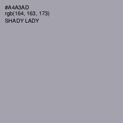 #A4A3AD - Shady Lady Color Image