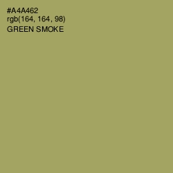 #A4A462 - Green Smoke Color Image