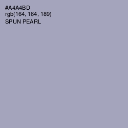 #A4A4BD - Spun Pearl Color Image