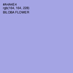#A4A4E4 - Biloba Flower Color Image