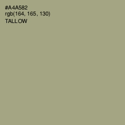 #A4A582 - Tallow Color Image