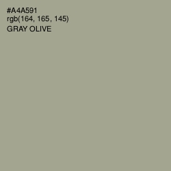 #A4A591 - Gray Olive Color Image