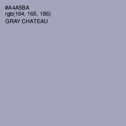 #A4A5BA - Gray Chateau Color Image