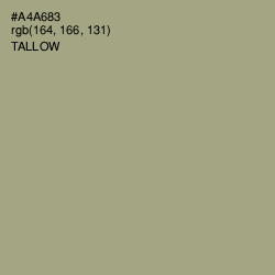 #A4A683 - Tallow Color Image