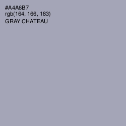 #A4A6B7 - Gray Chateau Color Image