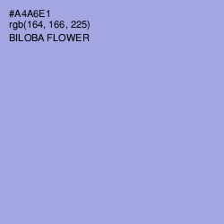 #A4A6E1 - Biloba Flower Color Image