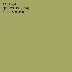 #A4A764 - Green Smoke Color Image