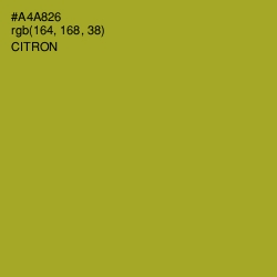 #A4A826 - Citron Color Image
