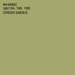 #A4A86C - Green Smoke Color Image