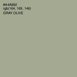 #A4A992 - Gray Olive Color Image