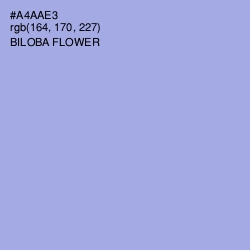#A4AAE3 - Biloba Flower Color Image