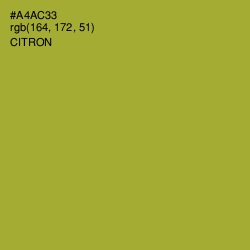 #A4AC33 - Citron Color Image