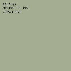 #A4AC92 - Gray Olive Color Image